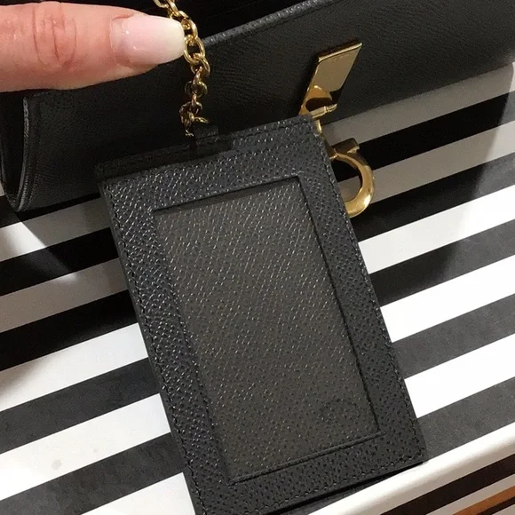 New Salvatore Ferragamo Leather Wallet Stromboli Sand - Picture 7 of 13